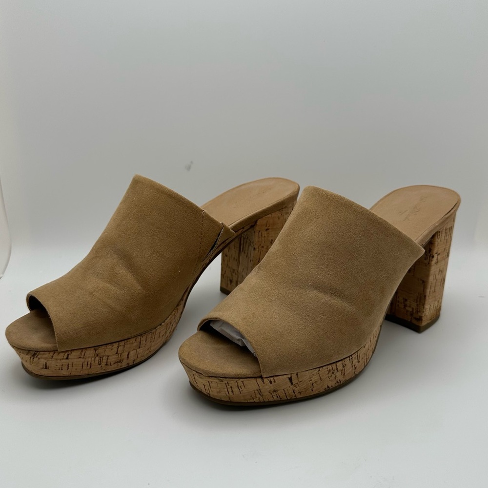 UNIVERSAL THREAD Michelle Leather Upper Cognac Sz 9 - Picture 3 of 12